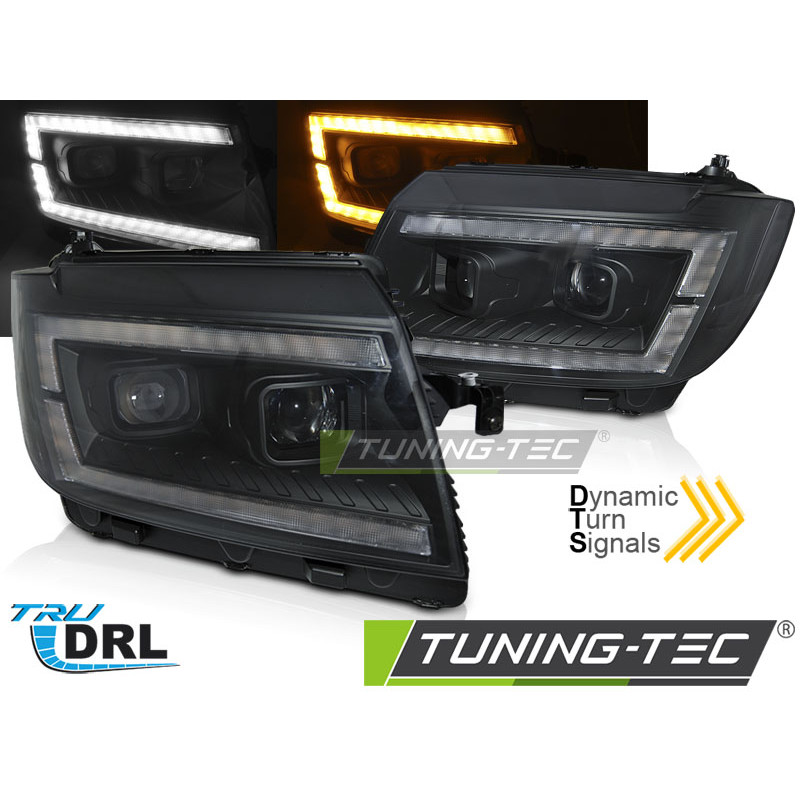 Fari Anteriori Luci Diurne DRL Nero per Volkswagen Crafter Ii Dal 2017 (Cod. TT-LPVWU1) Fari Anteriori Luci Diurne DRL Nero per Volkswagen Crafter Ii Dal 2017 (Cod. TT-LPVWU1)
