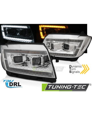 Fari Anteriori Luci Diurne DRL Cromato per Volkswagen Crafter Ii Dal 2017 (Cod. TT-LPVWU0)