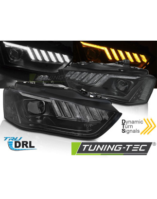 Fari Anteriori LED Nero per Audi A4 B8 2012-2015 (Cod. TT-LPAUF8)