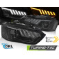 Fari Anteriori LED Nero per Audi A4 B8 2012-2015 (Cod. TT-LPAUF8)