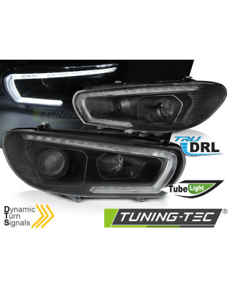 Fari Anteriori LED Nero per Volkswagen Scirocco 2008-04/2014 (Cod. TT-LPVWU3)
