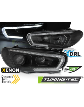 Fari Anteriori LED Nero per Volkswagen Scirocco 2008-04/2014 (Cod. TT-LPVWU5)