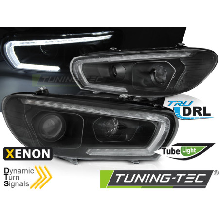 Fari Anteriori LED Nero per Volkswagen Scirocco 2008-04/2014 (Cod. TT-LPVWU5)