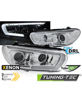 Fari Anteriori LED Cromato per Volkswagen Scirocco 2008-04/2014 (Cod. TT-LPVWU4)