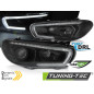 Fari Anteriori LED Nero per Volkswagen Scirocco 2014-2017 (Cod. TT-LPVWU7)