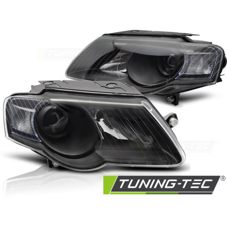 Fari Anteriori Nero per Volkswagen Passat B6 3C 03/2005-2010 (Cod. TT-LPVWW6)