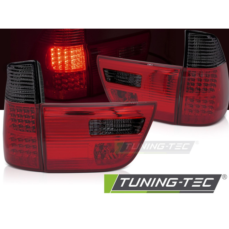 Fanali Posteriori LED Rosso Fumé per BMW X5 E53 09/1999-10/2003 (Cod. TT-LDBMM9) Fanali Posteriori LED Rosso Fumé per BMW X5 E53 09/1999-10/2003 (Cod. TT-LDBMM9)