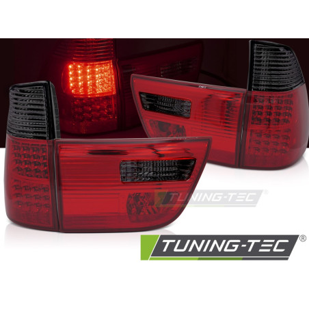 Fanali Posteriori LED Rosso Fumé per BMW X5 E53 09/1999-10/2003 (Cod. TT-LDBMM9)