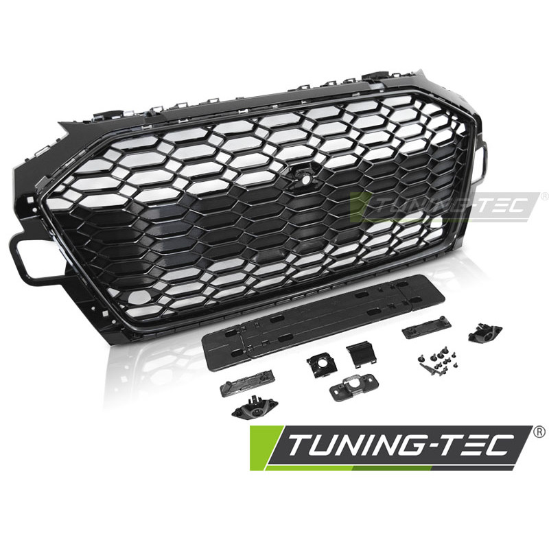 Griglia Frontale Nero Lucido Nero per Audi A4 B9 2020-2024 (Cod. TT-GRAU80)