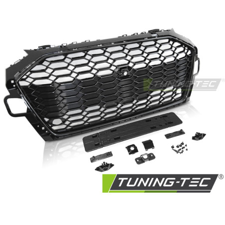 Griglia Frontale Nero Lucido Nero per Audi A4 B9 2020-2024 (Cod. TT-GRAU80)