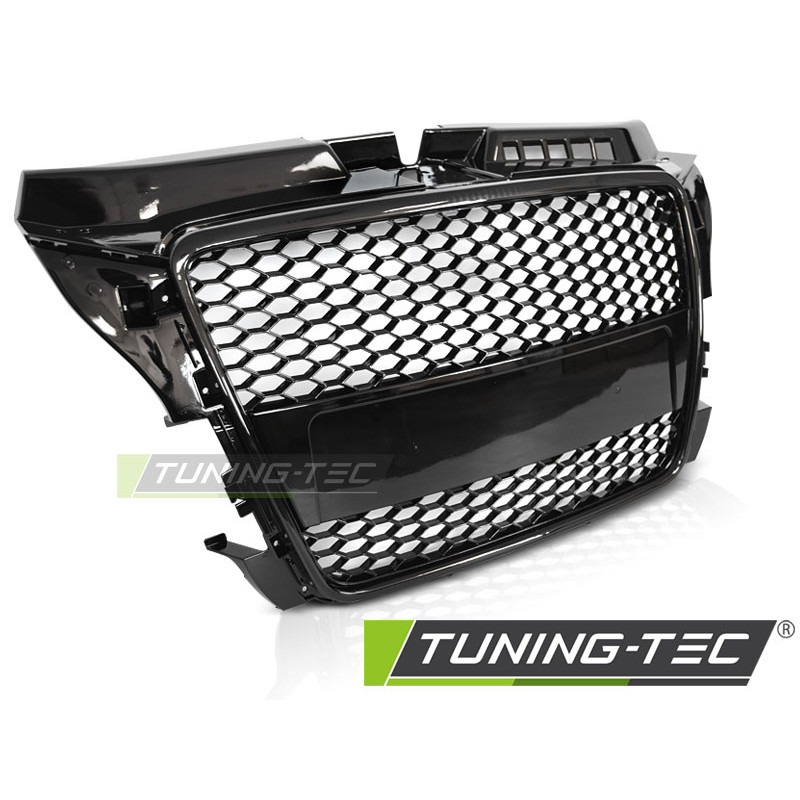 Griglia Frontale Nero Lucido Nero per Audi A3 8P 04/2008-07/2012 (Cod. TT-GRAU83)