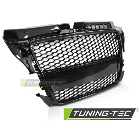 Griglia Frontale Nero Lucido Nero per Audi A3 8P 04/2008-07/2012 (Cod. TT-GRAU83)