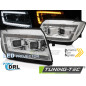 Fari Anteriori Luci Diurne DRL LED Cromato per Volkswagen Crafter Ii Dal 2017 (Cod. TT-LPVWV8)