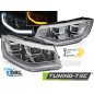 Fari Anteriori Luci Diurne DRL Cromato per Volkswagen Caddy Dal 2020 (Cod. TT-LPVWV0)