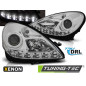 Fari Anteriori Luci Diurne DRL Cromato per Mercedes-Benz R171 Slk 2004-2011 (Cod. TT-LPMEE4)