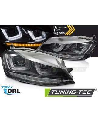 Fari Anteriori Nero per Volkswagen Golf 7 2013-2017 (Cod. TT-LPVWV7)