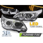 Fari Anteriori Angel Eyes per BMW Serie 5 E60 E61 2003-2007 (Cod. TT-LPBMK3)