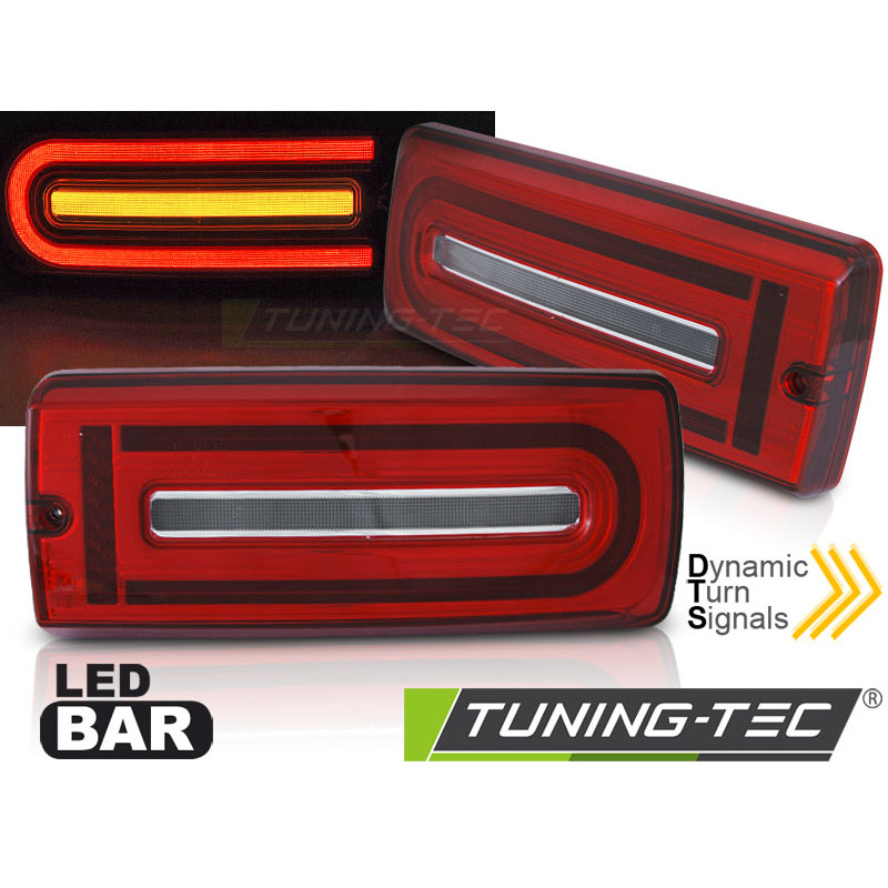 Fanali Posteriori LED Rosso/bianco per Mercedes-Benz W463 G-class 1990-2018 (Cod. TT-LDMEE9)