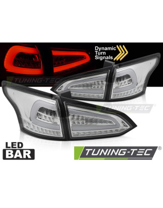 Fanali Posteriori LED Cromato per Ford Focus Mk 3 Sw 2011-2018 (Cod. TT-LDFO79)