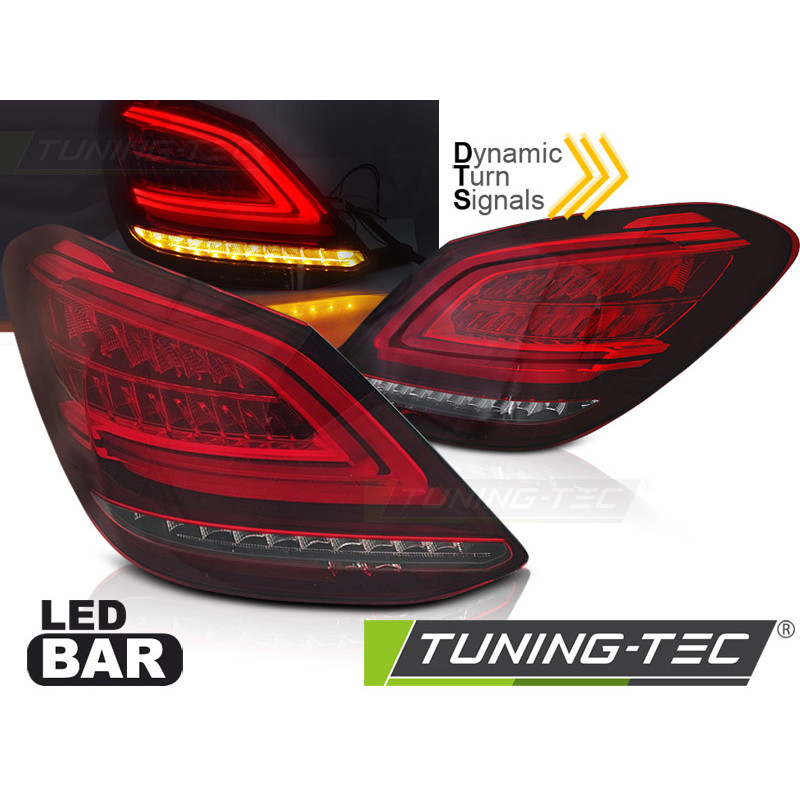 Fanali Posteriori LED Rosso/bianco per Mercedes-Benz C-class W205 2014-2018 (Cod. TT-LDMEC9)