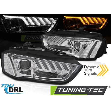 Fari Anteriori LED Cromato per Audi A4 B8 2012-2015 (Cod. TT-LPAUF9)