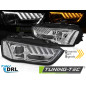 Fari Anteriori LED Cromato per Audi A4 B8 2012-2015 (Cod. TT-LPAUF9)