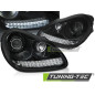 Fari Anteriori con Luci Diurne Luci Diurne Nero per Porsche Cayenne Hid Xenon 2002-2006 (Cod. TT-LPP