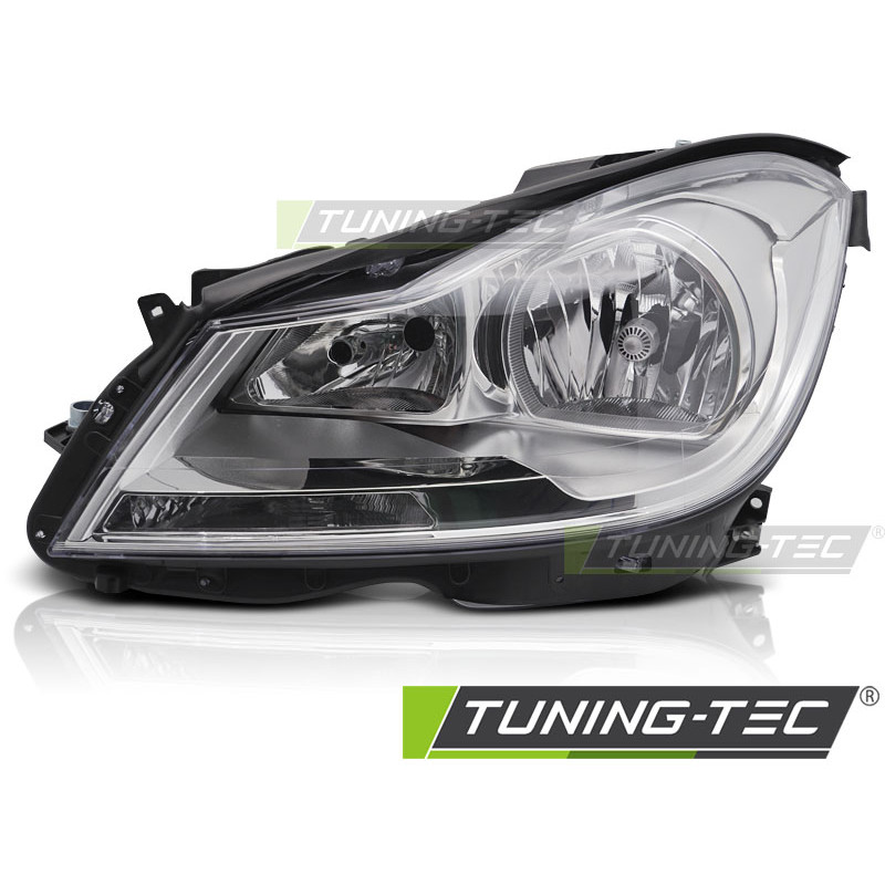 Fari Anteriori Cromato per Mercedes-Benz W204 2011-2014 (Cod. TT-FME04L)