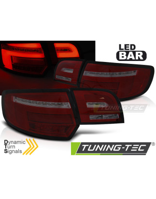 Fanali Posteriori LED Rosso Fumé per Audi A3 8P 5D 2003-2008 (Cod. TT-LDAUH8)