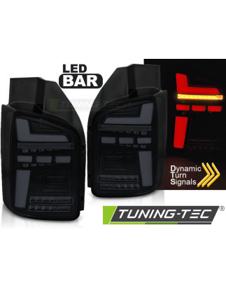 Fanali Posteriori LED Nero per Volkswagen T5 2010-2015 (Cod. TT-LDVWO6)