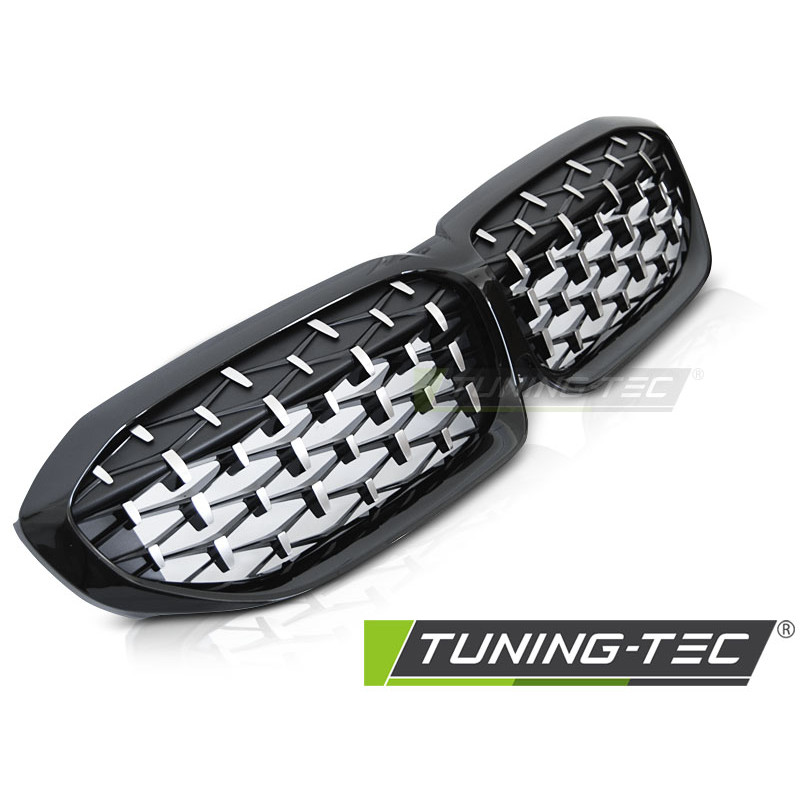 Griglia Frontale Nero Lucido Nero per BMW G20/G21 2019-2022 (Cod. TT-GRBME8)
