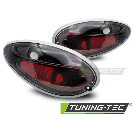 Fanali Posteriori Nero per Chrysler Pt Cruiser 06/2000-2006 (Cod. TT-LTCH12)