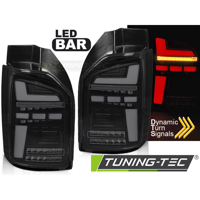 Fanali Posteriori LED Nero per Volkswagen T6 T6.1 OEM 2015-2024 (Cod. TT-LDVWR5)