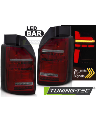 Fanali Posteriori LED Rosso Fumé per Volkswagen T6 T6.1 OEM 2015-2024 (Cod. TT-LDVWR7)
