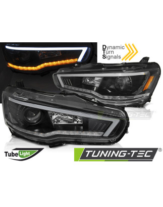 Fanali Posteriori Nero per Mitsubishi Lancer 8 Seq 2008-2016 (Cod. TT-LPMI21)