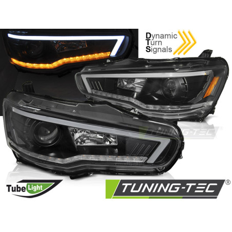 Fanali Posteriori Nero per Mitsubishi Lancer 8 Seq 2008-2016 (Cod. TT-LPMI21)