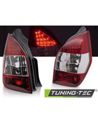 Fanali Posteriori LED Rosso/bianco per Citroën C2 11/2003-2010 (Cod. TT-LDCI01)