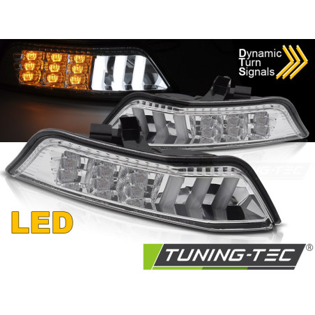 Indicatori Anteriori LED Cromato per Ford Mustang 2015-2017 (Cod. TT-KPFO04)