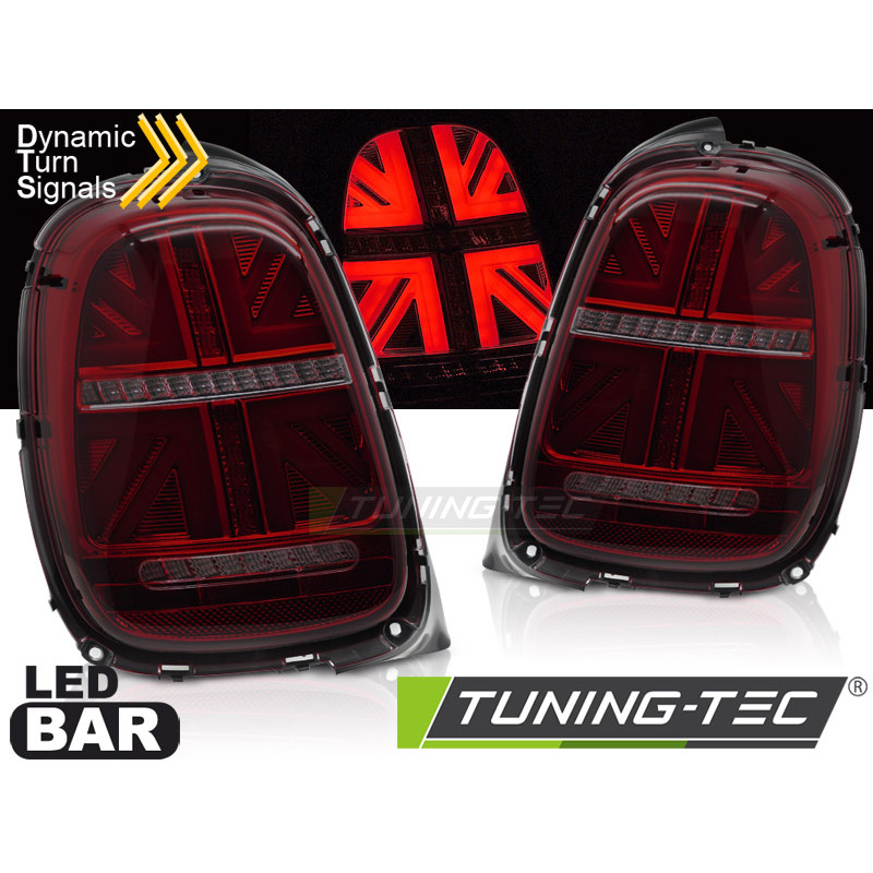 Fanali Posteriori LED Rosso Fumé per Mini Cooper F55 F56 F57 6-PIN 2014-2017 (Cod. TT-LDMC13)