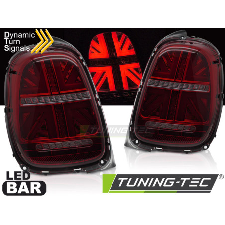Fanali Posteriori LED Rosso Fumé per Mini Cooper F55 F56 F57 6-PIN 2014-2017 (Cod. TT-LDMC13)