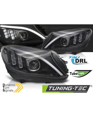 Fari Anteriori LED Nero per Mercedes-Benz W205 2014-2018 (Cod. TT-LPMEE7)