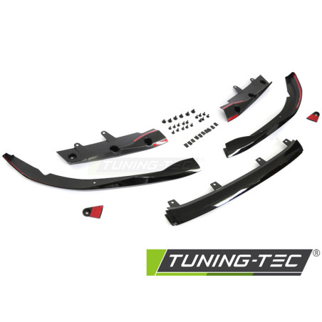Spoiler Anteriore Nero Lucido Nero per BMW G22 G23 Dal 2020 (Cod. TT-SPBM53)