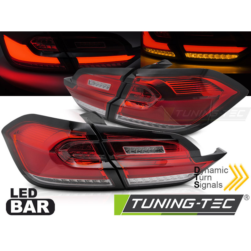 Fanali Posteriori LED Rosso/bianco per Ford Fiesta Mk8 2017-2021 (Cod. TT-LDFO76)