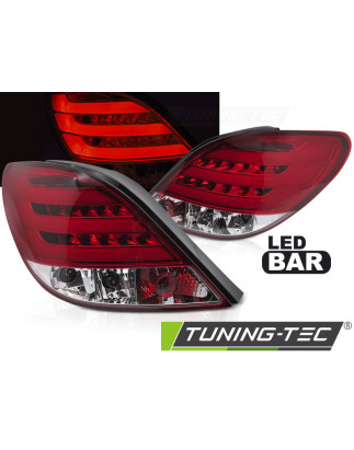 Fanali Posteriori LED Rosso/bianco per Peugeot 207 3D/5D 05/2006-06/2009 (Cod. TT-LDPE25)