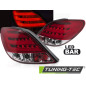 Fanali Posteriori LED Rosso/bianco per Peugeot 207 3D/5D 05/2006-06/2009 (Cod. TT-LDPE25)