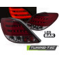 Fanali Posteriori LED Rosso Fumé per Peugeot 207 3D/5D 2006-2009 (Cod. TT-LDPE26)