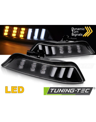 Indicatori Anteriori LED Nero per Ford Mustang 2015-2017 (Cod. TT-KPFO06)