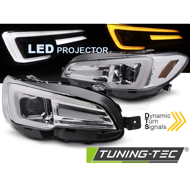Fari Anteriori Luci Diurne DRL LED Cromato per Subaru Wrx 2014-2022 (Cod. TT-LPSU15) Fari Anteriori Luci Diurne DRL LED Cromato per Subaru Wrx 2014-2022 (Cod. TT-LPSU15)
