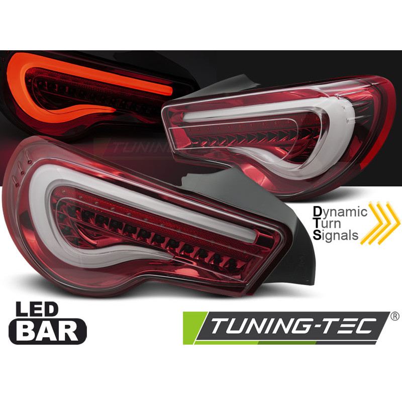 Fanali Posteriori LED LED Rosso/bianco per Toyota Gt86 Seq 2012-2021 (Cod. TT-LDTO36)