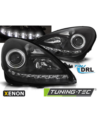Fari Anteriori Luci Diurne DRL Nero per Mercedes-Benz R171 Slk 2004-2011 (Cod. TT-LPMEE5)